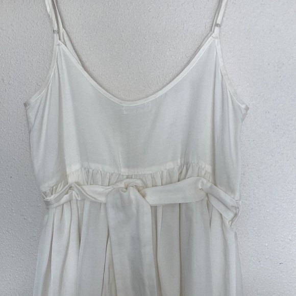 Lonely Off-white Strap Tie back Midi Dress Size 8 - Picture 11 of 11